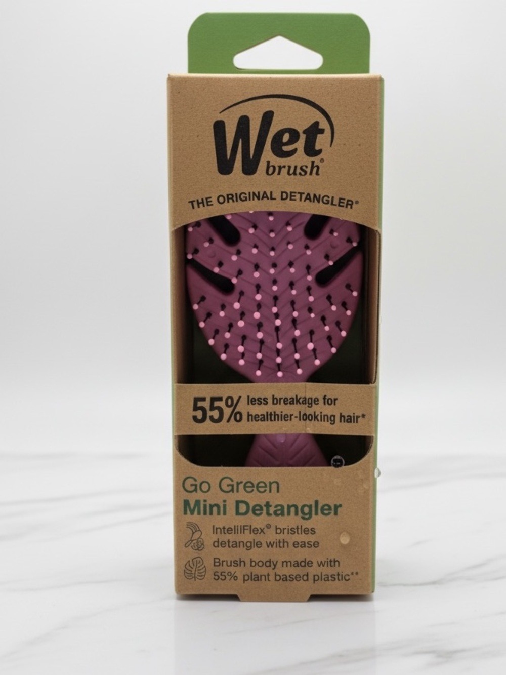 Wet Brush Go Green Mini Detangler Purple